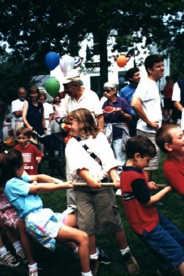 Tug of War during the Castine, Maine 4th of July celebration (Scarborough photo)