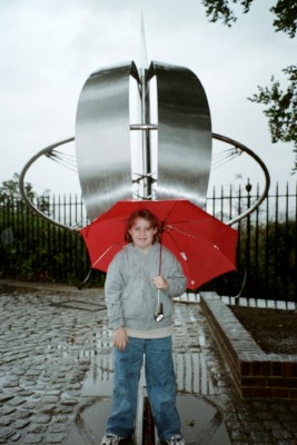 Astride the Prime Meridian, Greenwich UK