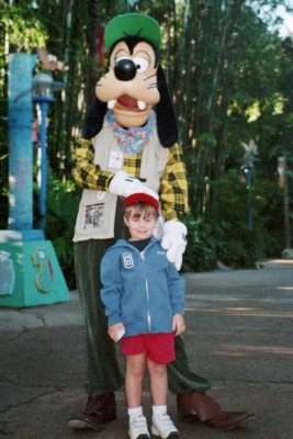 Meeting Goofy in his safari gear, Animal Kingdom, Walt Disney World (Scarborough photo)