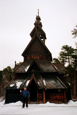 Traditional wooden stave church, Oslo, Norway (Scarborough photo)