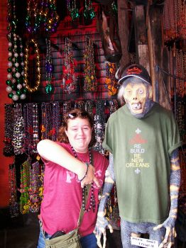 Goofy teenage fun in a New Orleans voodoo shop (Scarborough photo)