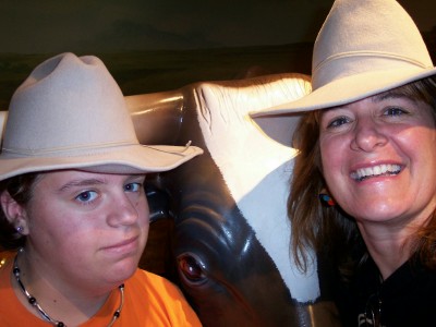Goofing around at the Chisholm Trail Heritage Center (Scarborough photo)