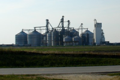 Grain silos in Griggsville, IL (Scarborough photo)