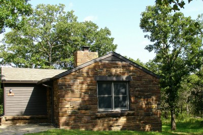 Our cabin at Osage Hills State Park, Oklahoma (Scarborough photo)