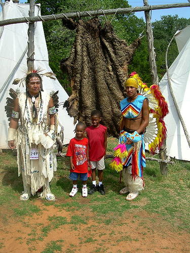 Tribal interpreters at Indian City USA, Anadarko Oklahoma (courtesy dj buzzard at flickr's Creative Commons)