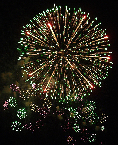 New Year's Eve fireworks (courtesy c r i s at flickr's Creative Commons)