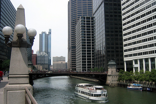 The Chicago River, in the home of SOBCon (courtesy wallyg at Flickr’s CC)