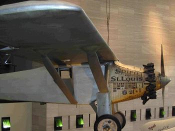 Spirit of St Louis at the National Air and Space Museum (courtesy Jon Rochetti, the DC Traveler)
