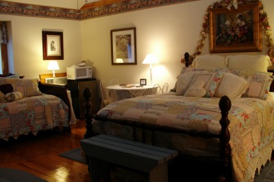 Our room at the Arbor House Country Inn, Jamesport MO (Scarborough photo)
