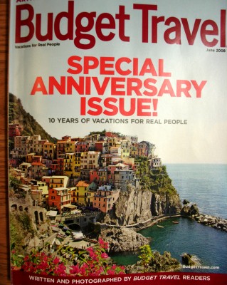 Budget Travel June 2008 issue, written by the readers (Scarborough photo)