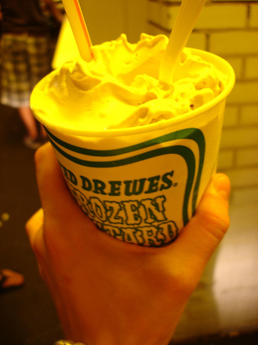 A Ted Drewes “Concrete” frozen custard treat, St. Louis Missouri (courtesy dillydallying at flickr CC)