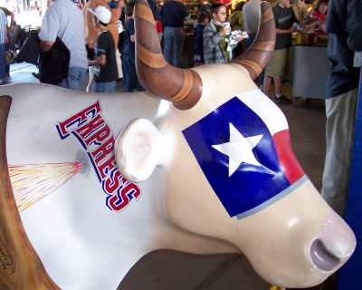 Local “livestock,” Round Rock Express, Texas (Scarborough photo)