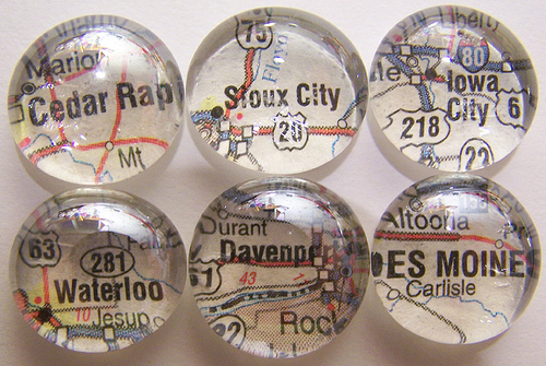 Iowa State Marble Magnets (courtesy bubblecup.etsy.com on Flickr’s Creative Commons)