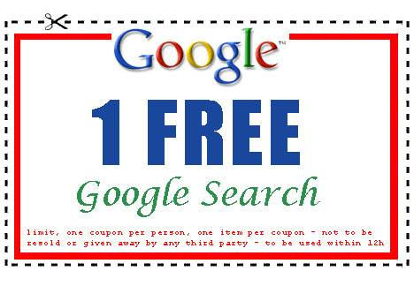 Google search "coupon" (courtesy Bramus! at Flickr CC)