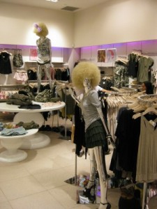 Forever 21 display in Union Square store New York City