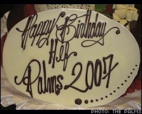 Hugh Hefner Celebrates Birthday at The Palms