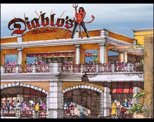 Diablo's Cantina Lends Spice To Monte Carlo - artist rendering