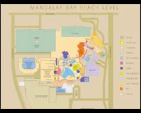 Find Vegas Resort Maps Online - Mandalay Bay map pictured
