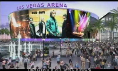 Harrah's to Build Las Vegas Arena Next to Bally's - artist rendering