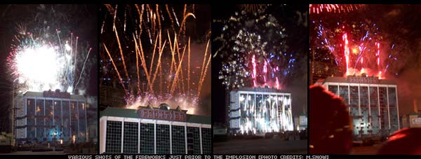 Frontier implosion - fireworks collage