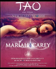 2007 New Year’s Eve Club Events in Vegas Mariah Carey at Tao