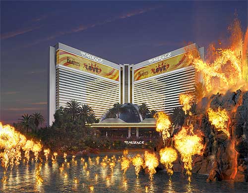 Mirage Las Vegas - artist rendering of renovated volcano courtesy of MGM Mirage