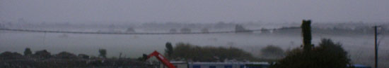 tuli fog on the Shannon flood plain in Athlone