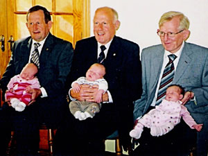 three grandads and their grandchildren