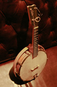 the bizarre mini-banjo instrument