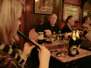 Traditional Irish music session in Flannery's Pub, Athlone