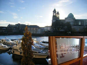 View of the River Shannon from the Athlone Radisson