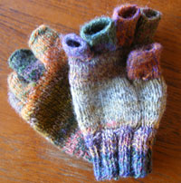 hand-made wool gloves from donegal