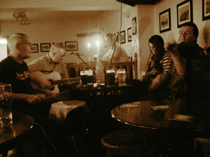 Traditional Irish music session in Shine's bar, Athlone