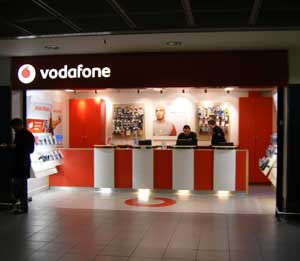 The Vodafone store in Dublin Airport
