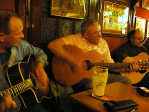 Musicians at Flannery's pub in Athlone