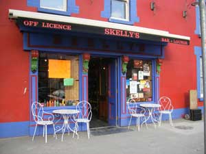 Skellys Bar in Ballymahon shopfront
