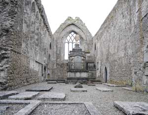 Athenry Priory in county galway, internal view