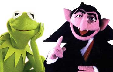 kermit and the count from sesame street