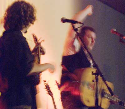 Mundy and Sean Lightholder of kerbside play galway girl at the Athlone Radisson hotel during the benefit for Sarag Ryan