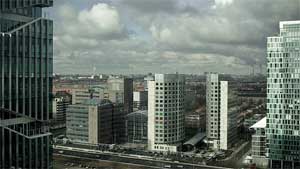 The Zuidas office park area on the outskirts
