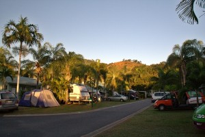 camping at caravan park