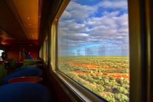 colored window shot indian pacific train
